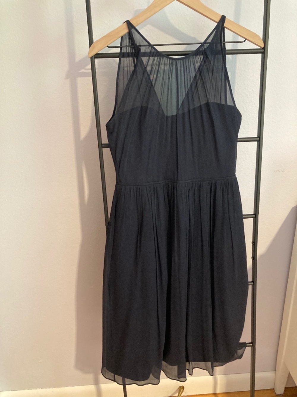 J.crew navy bridesmaid dress size 4